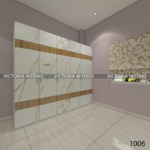 Compact 5-Door Wardrobe with plywood finish